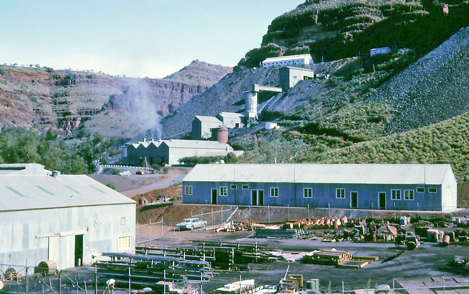 Caption: Wittenoom Gorge Mine, 1962