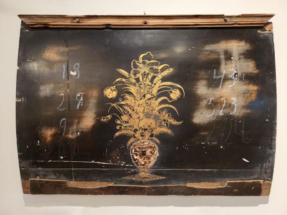 A hymn board from the golden ship