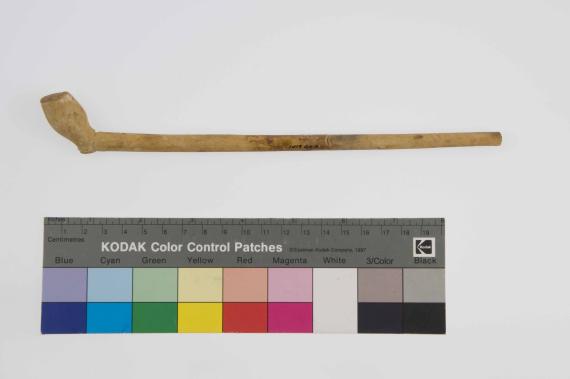 A clay pipe
