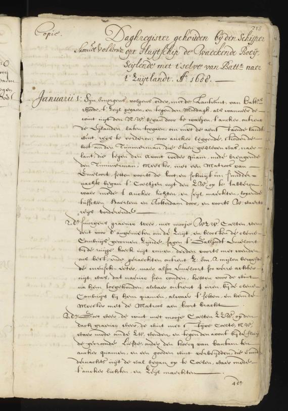 A page from a journal