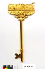 Gold coloured key